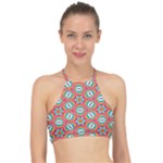 Hexagons and stars pattern                                                               Racer Front Bikini Top