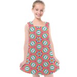 Hexagons and stars pattern                                                             Kids  Cross Back Dress