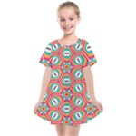 Hexagons and stars pattern                                                             Kids  Smock Dress