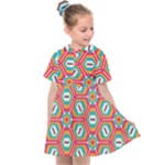 Hexagons and stars pattern                                                            Kids  Sailor Dress