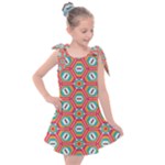 Hexagons and stars pattern                                                            Kids  Tie Up Tunic Dress