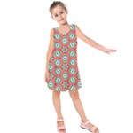 Hexagons and stars pattern                                                               Kid s Sleeveless Dress