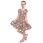 Hexagons and stars pattern                                                                    Kids  Short Sleeve Dress