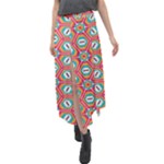 Hexagons and stars pattern                                                                    Velour Split Maxi Skirt