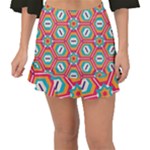 Hexagons and stars pattern                                                                Fishtail Mini Chiffon Skirt