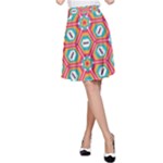 Hexagons and stars pattern                                                                A-line Skater Skirt