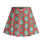 Hexagons and stars pattern                                                                  Mini Flare Skirt