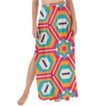 Hexagons and stars pattern                                                              Maxi Chiffon Tie-Up Sarong