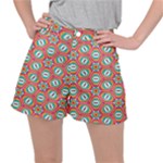 Hexagons and stars pattern                                                               Stretch Ripstop Shorts