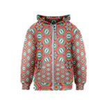 Hexagons and stars pattern                                                                Kids Zipper Hoodie