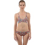 Hexagons and stars pattern                                                                  Wrap Around Bikini Set