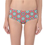 Hexagons and stars pattern                                                                Mid-Waist Bikini Bottoms