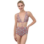 Hexagons and stars pattern                                                               Tied Up Two Piece Swimsuit