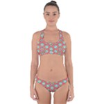 Hexagons and stars pattern                                                               Cross Back Hipster Bikini Set