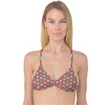 Hexagons and stars pattern                                                                Reversible Tri Bikini Top