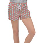 Hexagons and stars pattern                                                             Women s Velour Lounge Shorts