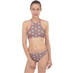 Hexagons and stars pattern                                                                Racer Front Bikini Set