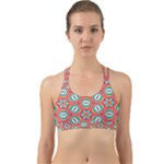 Hexagons and stars pattern                                                                Back Web Sports Bra