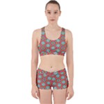 Hexagons and stars pattern                                                                Work It Out Sports Bra Set