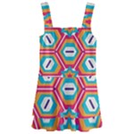 Hexagons and stars pattern                                                              Kids  Layered Skirt Swimsuit