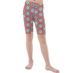 Hexagons and stars pattern                                                              Kids  Mid Length Swim Shorts