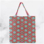 Hexagons and stars pattern                                                                Grocery Tote Bag