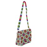 Shapes in shapes 2                                                             Shoulder Bag with Back Zipper