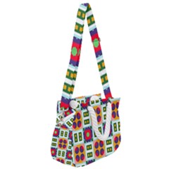 Rope Handles Shoulder Strap Bag 