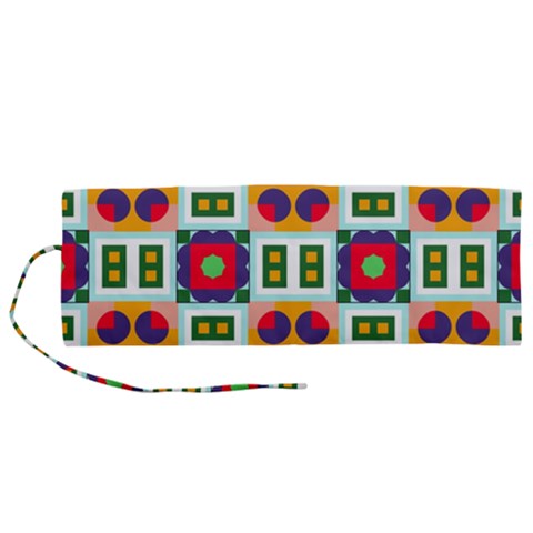 Shapes in shapes 2                                                              Roll Up Canvas Pencil Holder (M) from ArtsNow.com
