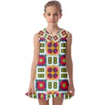 Shapes in shapes 2                                                        Kids  Pilgrim Collar Ruffle Hem Dress