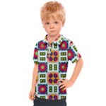 Shapes in shapes 2                                                               Kids  Polo Tee