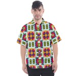 Shapes in shapes 2                                                               Men s Short Sleeve Shirt