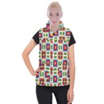 Shapes in shapes 2                                                              Women s Button Up Puffer Vest