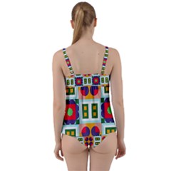Twist Front Tankini Set 