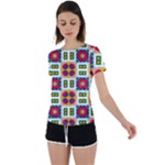 Shapes in shapes 2                                                                 Back Circle Cutout Sports Tee