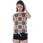 Shapes in shapes 2        Short Sleeve Foldover Tee