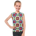 Shapes in shapes 2                                                                 Kids  Mesh Tank Top