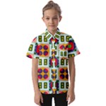 Shapes in shapes 2                Kids  Short Sleeve Shirt