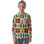 Shapes in shapes 2                                                           Kids  Long Sleeve Shirt