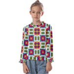 Shapes in shapes 2                                    Kids  Frill Detail Tee