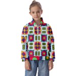 Shapes in shapes 2                            Kids  Half Zip Hoodie