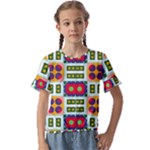 Shapes in shapes 2                                 Kids  Cuff Sleeve Scrunch Bottom Tee