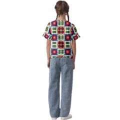 Kids  Cuff Sleeve Scrunch Bottom T-Shirt 