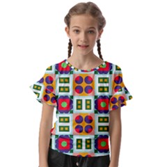 Kids  Cut Out Flutter Sleeves 