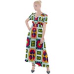 Shapes in shapes 2                                                                    Button Up Short Sleeve Maxi Dress