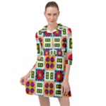 Shapes in shapes 2                                                                   Mini Skater Shirt Dress