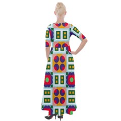 Half Sleeves Maxi Dress 