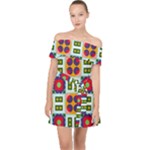 Shapes in shapes 2                                                               Off Shoulder Chiffon Dress