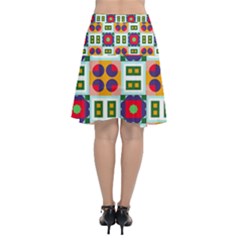 Chiffon Wrap Front Skirt 
