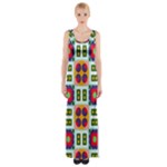 Shapes in shapes 2                                                                 Maxi Thigh Split Dress